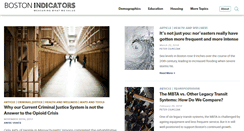 Desktop Screenshot of bostonindicators.org